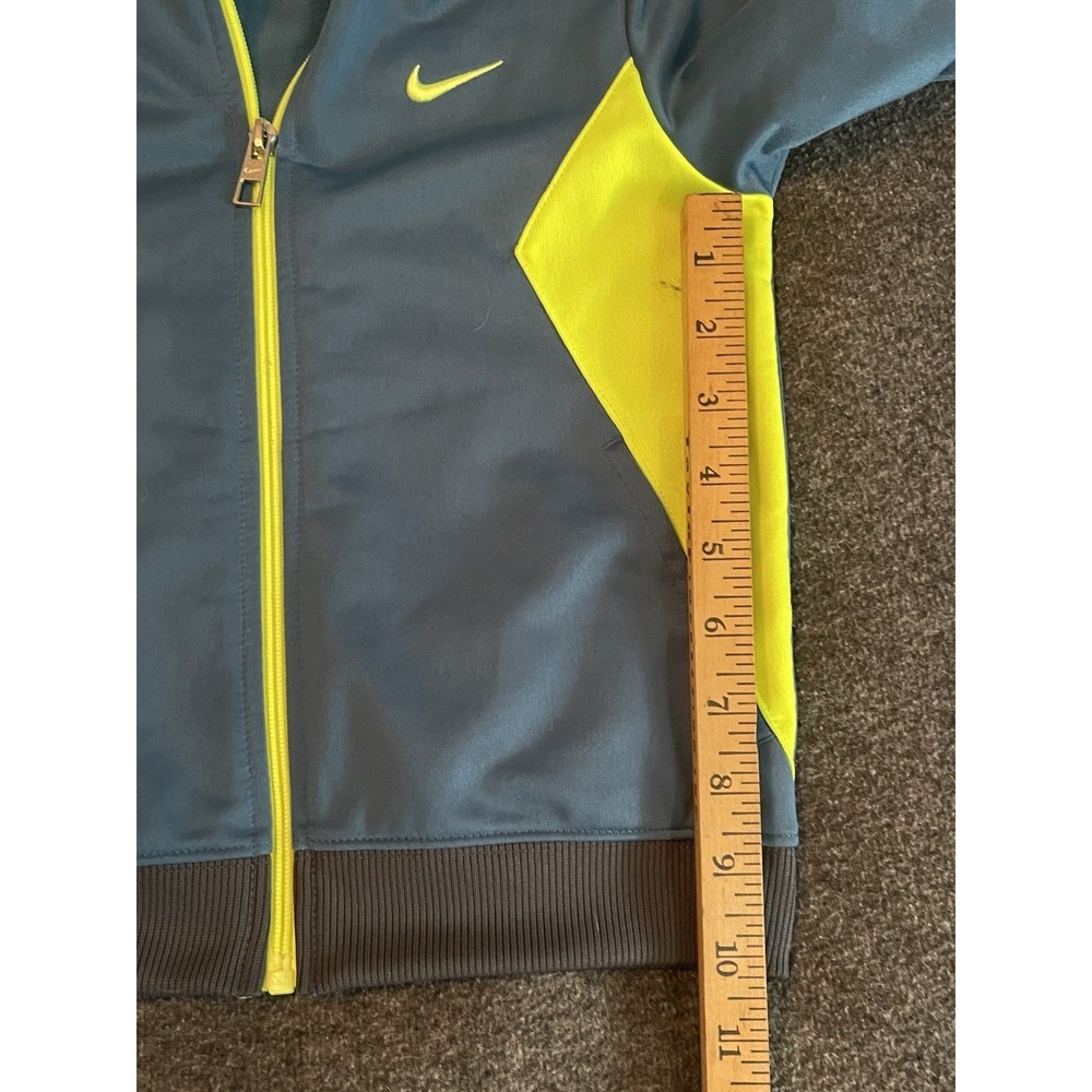 Kids NIKE track Jacket Yellow, Blue Black Size 6 - Picture 4 of 6